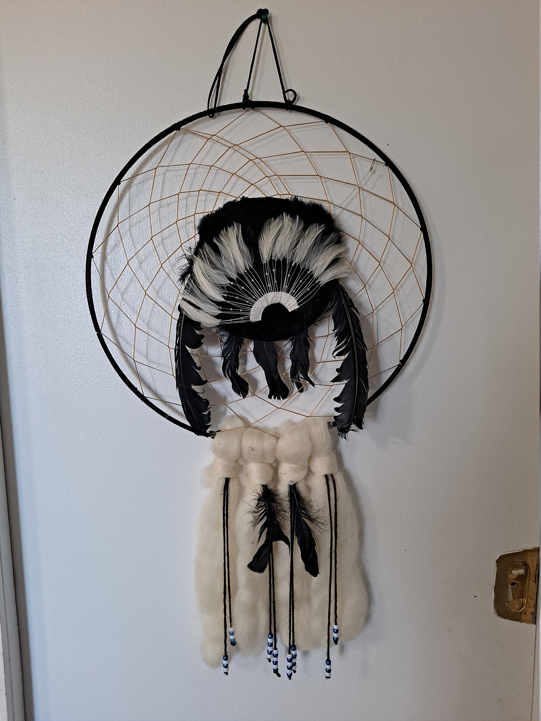 Black and White Dream Catcher - Etsy