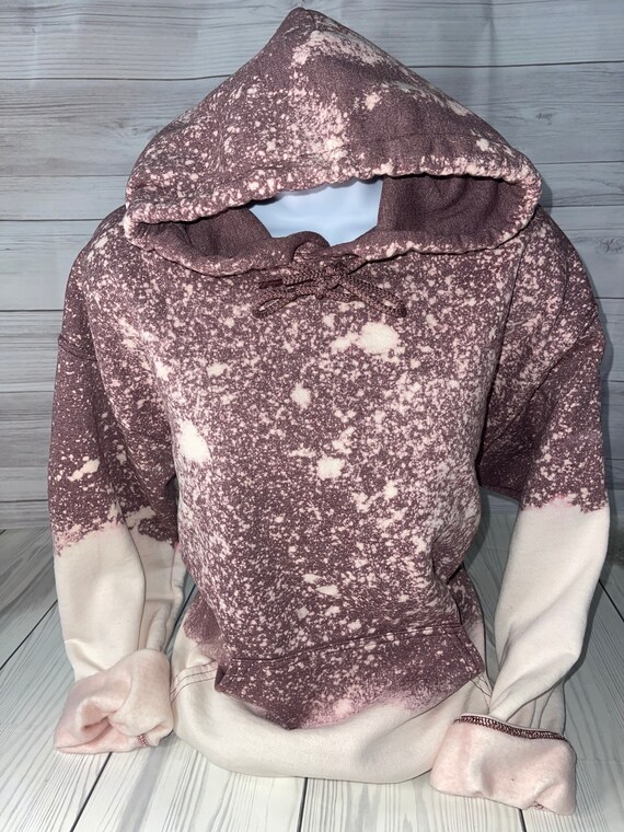 Bleached Sweatshirt Bleached Ombre Hoodie Bleached Hoodie Etsy