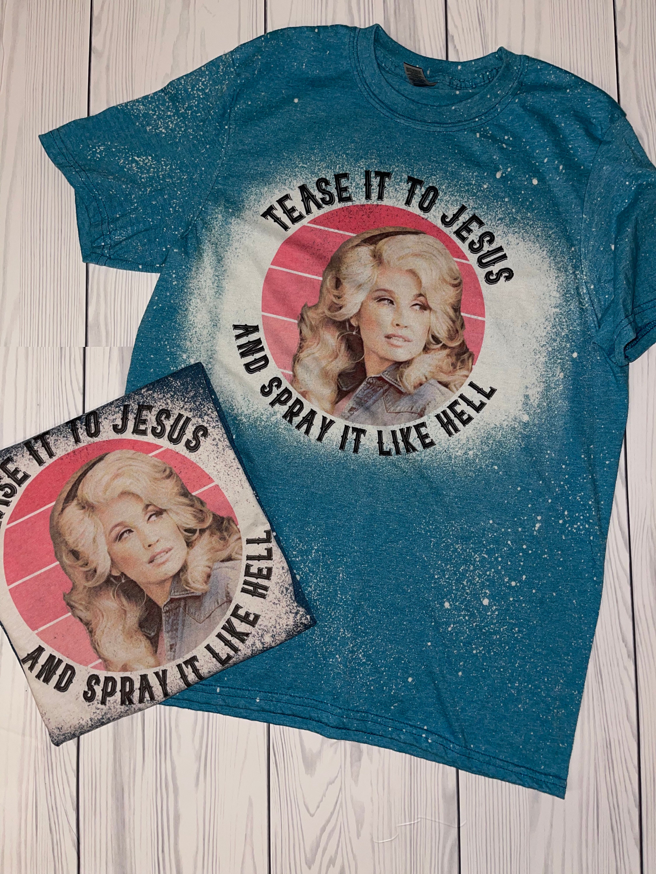 Dolly Parton Shirt Dolly Parton Tshirt Bleached Dolly Etsy