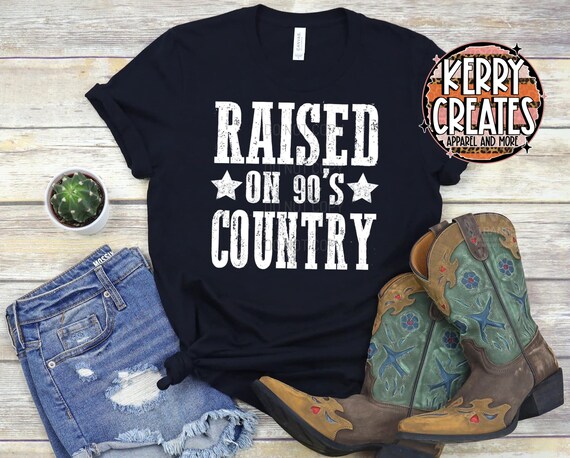 Raised on 90s Country Vintage Country Music Shirt Country - Etsy