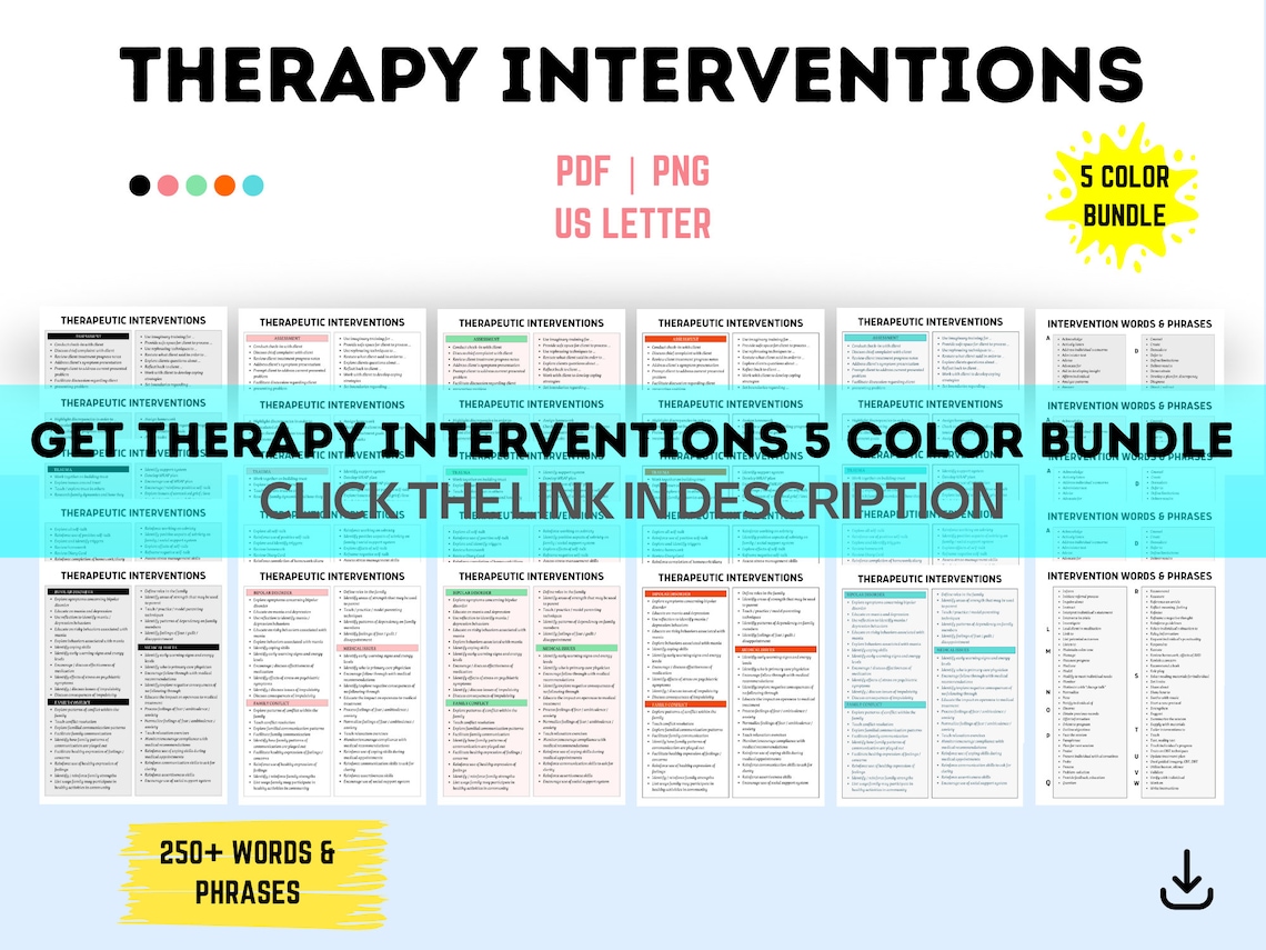 Therapy Goals & Objectives, Therapist Tool for Goal Setting, Treatment