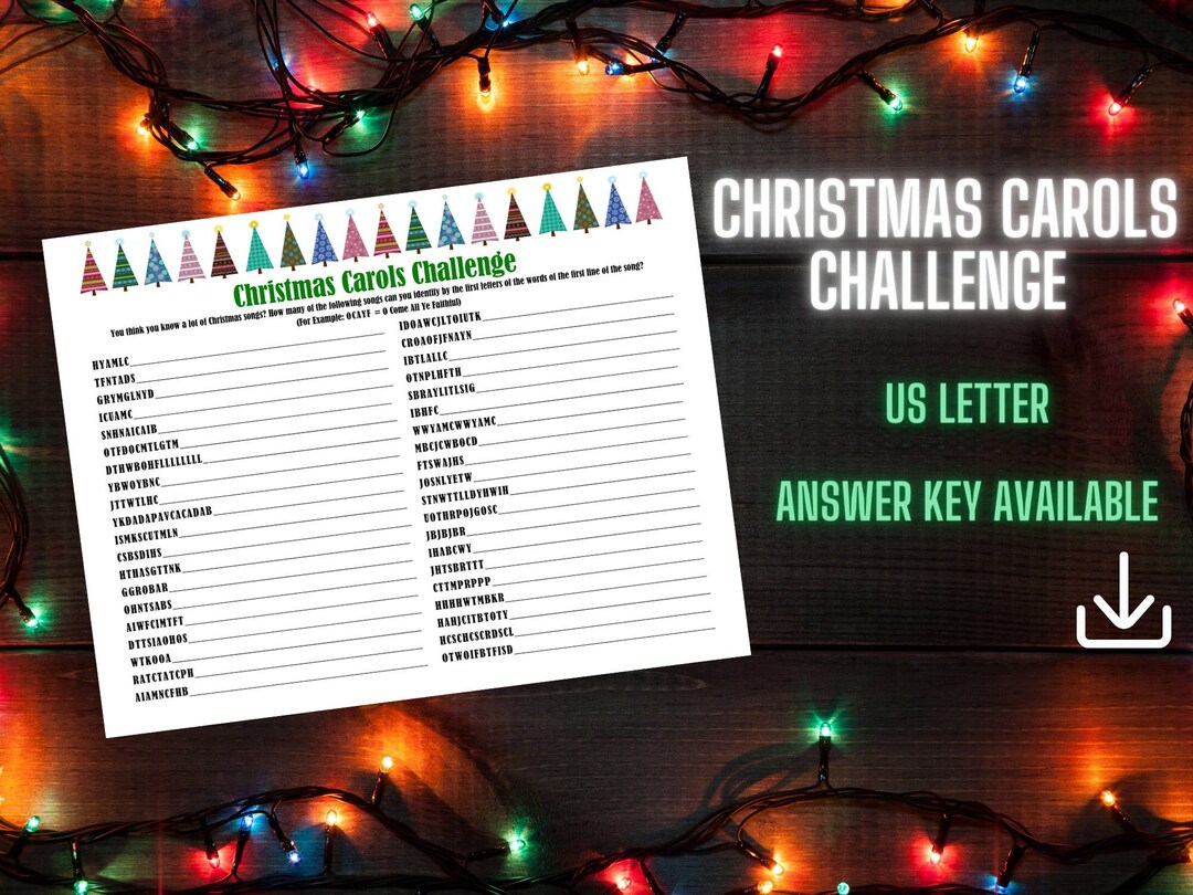 Christmas Carol Challenge Pdf
