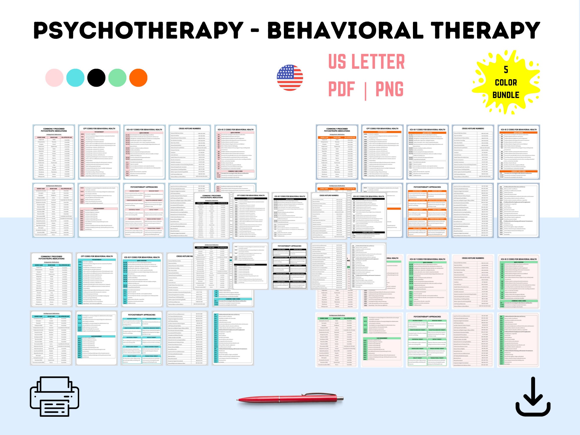 Psychotherapy Notes Therapist Cheat Sheets CPT (Instant Download) Etsy