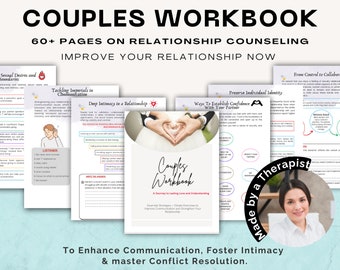 Couples Therapy Workbook, Relationship Counseling Exercises (PDF)