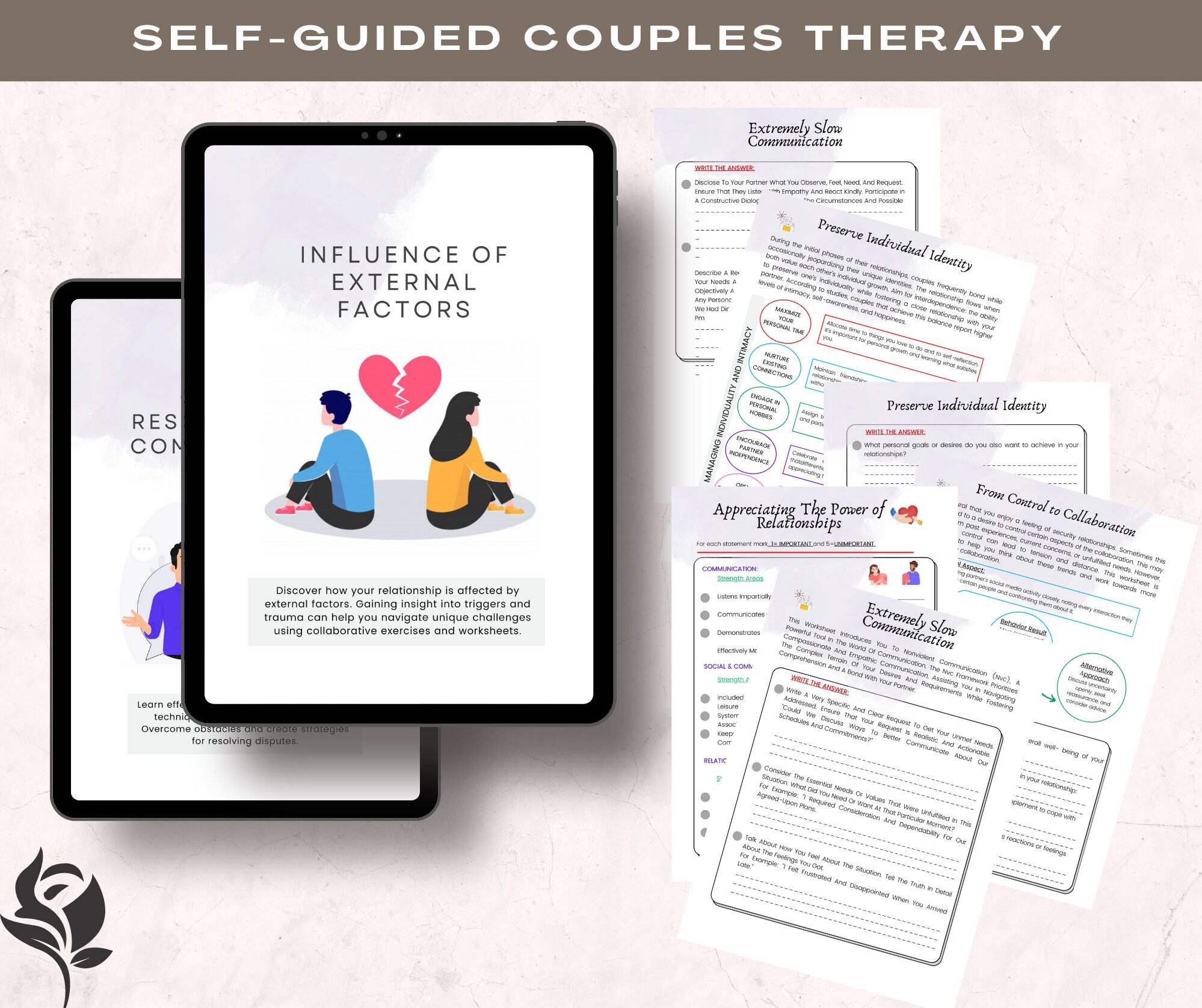 Couples Therapy Workbook, Relationship Counseling Exercises (PDF) - Etsy