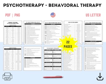 Therapist Cheat Sheet Bundle, Psychotherapy Documentation, Mental Health Assessment (Printable PDF)