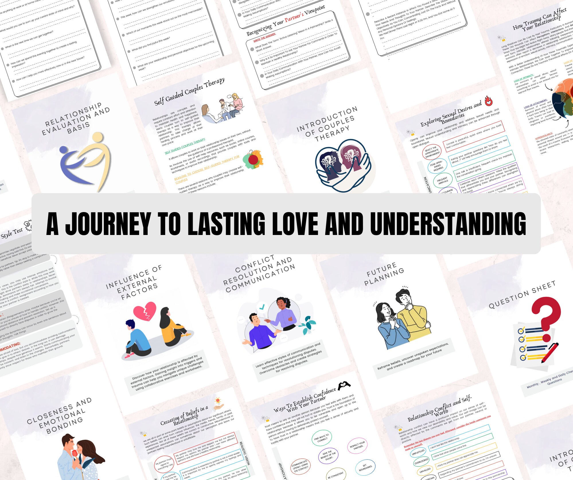 Couples Therapy Workbook, Relationship Counseling Exercises (PDF) - Etsy