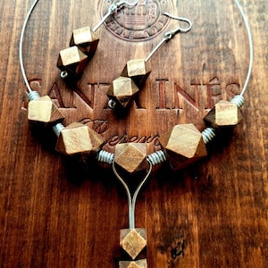 EDGY | Free delivery | Standard An Post | Handcrafted jewellery Ireland | Wood and metal jewellery set | Irish jewellery creations | Craft
