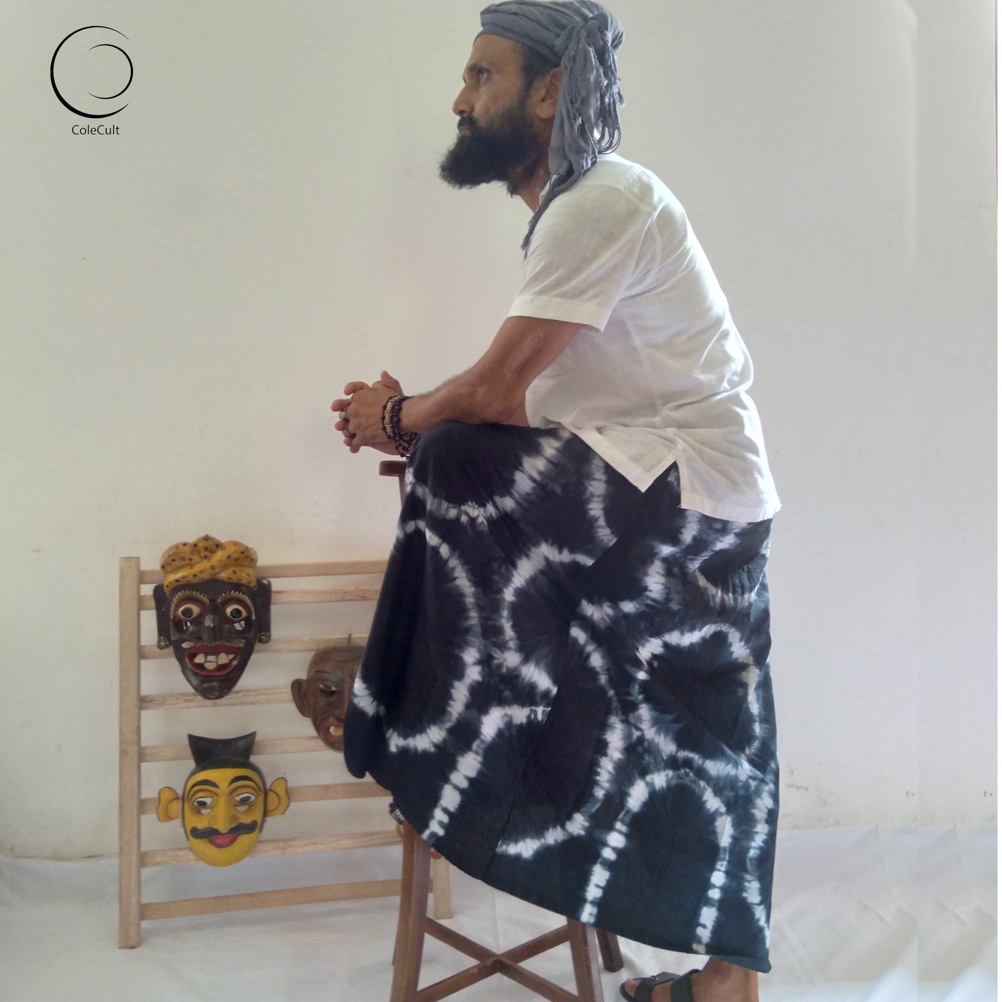 Tie-dye Sarong| Batik Sarong| Sarong Skirt| Handmade Cotton Batik ...