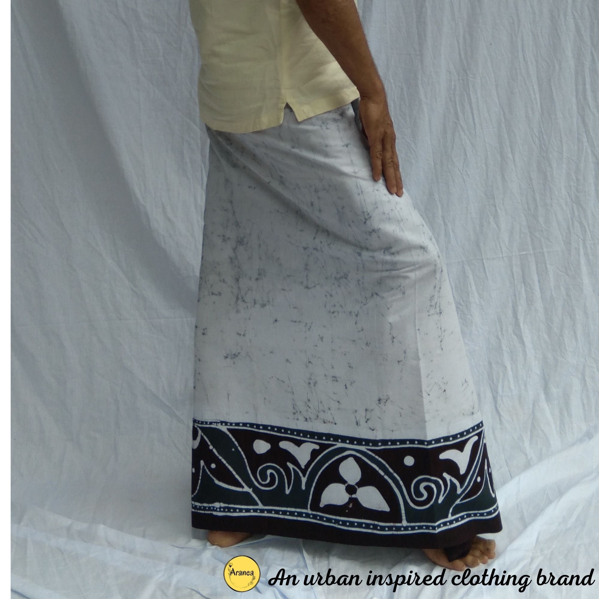 Mens Sarong Wrap, Sri Lankan Batik Sarong, Stylish Beach Longyi, Comfy ...