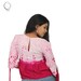 Exquisite Contrast Tie-Dye Floral Loose Shirt