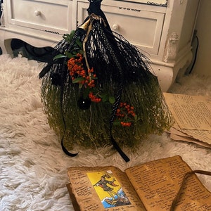 Witches Broom/Besom/Altar/Fall Decor/Halloween Costumes
