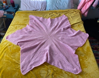 Crochet Star Throw Blanket