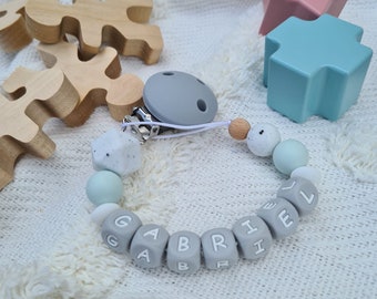 Personalised soother clips