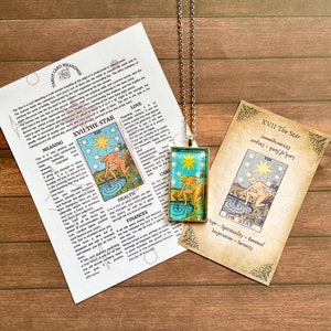Rider Waite, De Ster Tarot kaart hanger