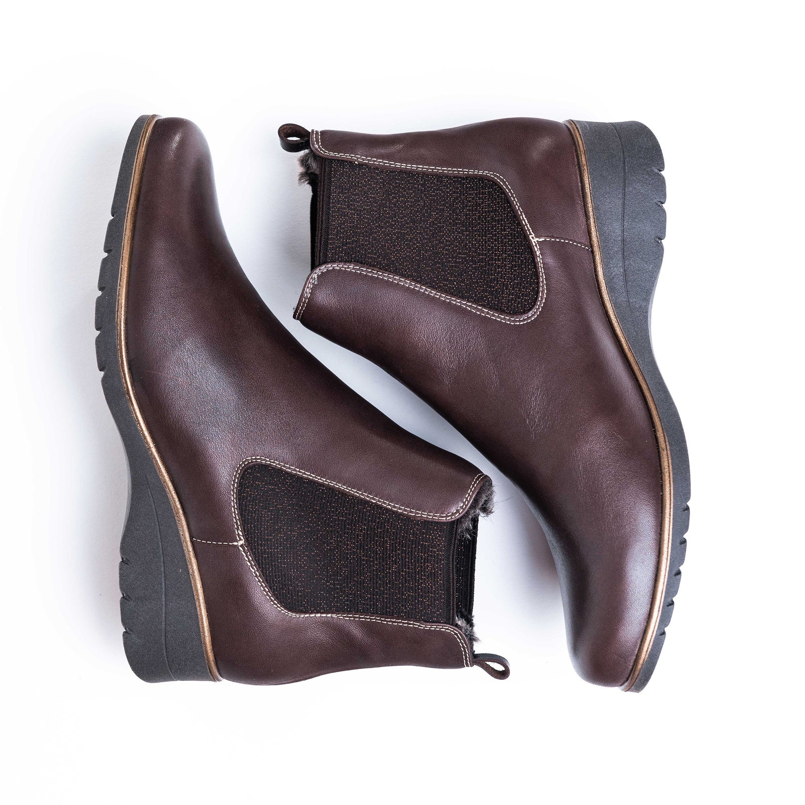 Kene Handcrafted Ladies Orthotic Chelsea Boots for Arch Support W/an