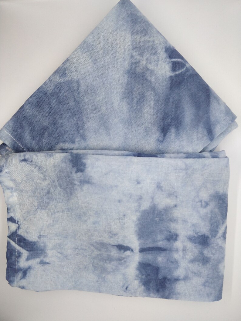 Set Of 2 Hand Tie Dye Blue And White Kitchen Dish Towels Home Living Kitchen Dining Vadel Com