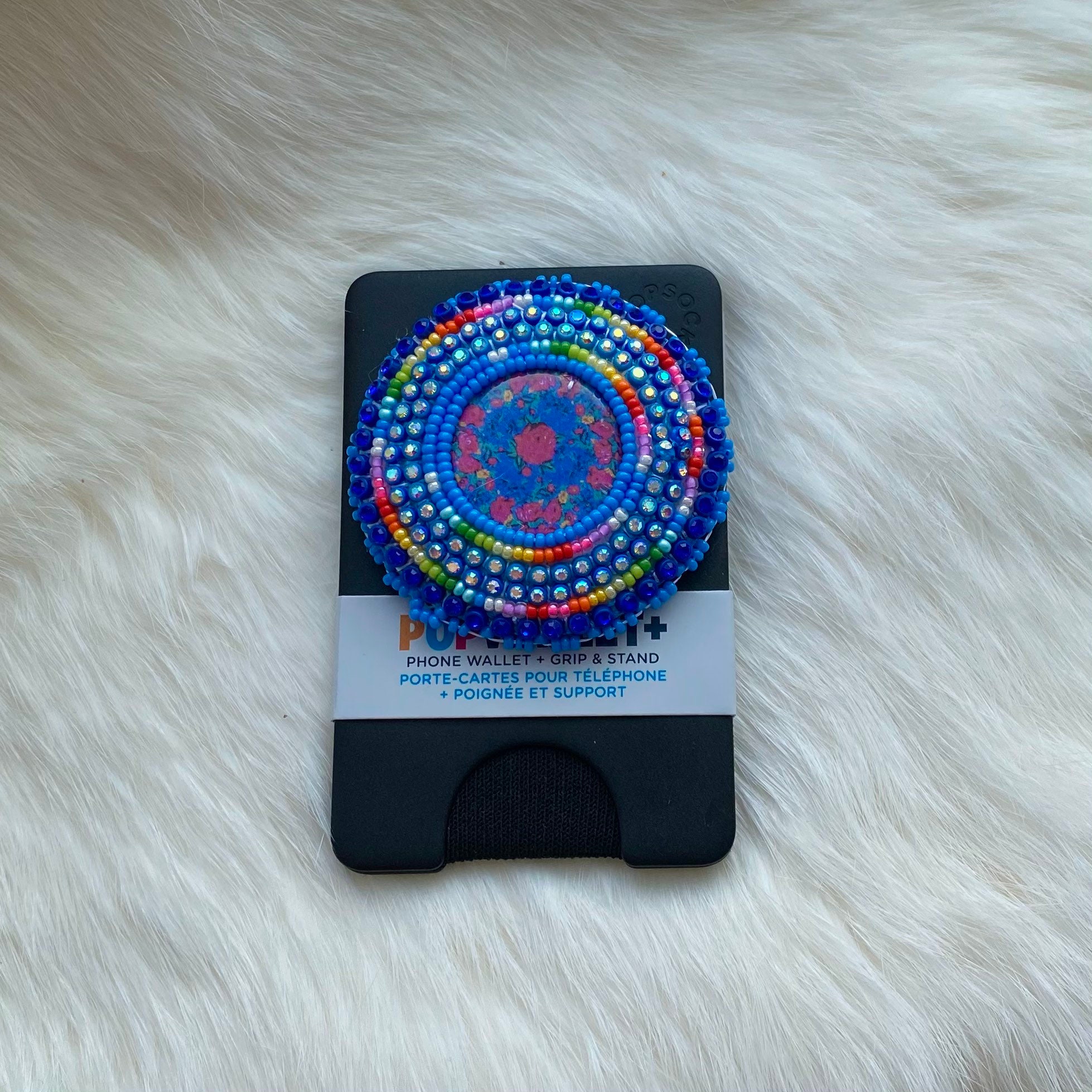 Indigenous Made Beaded Kokum Scarf Popsocket Wallet Etsy