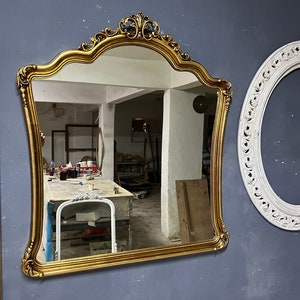 Gold Mirror, Gold Wall Mirror, Gold Mirror for Wall, Gold Mirror Wall Decor, Gold Mirror Full Length, Carved Mirror, Custom Furniture