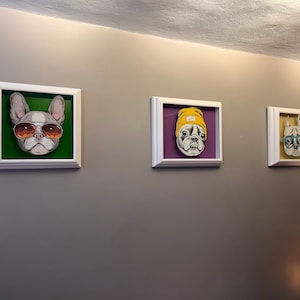Funny Pet Portrait Frame: Custom Dog Wall Art