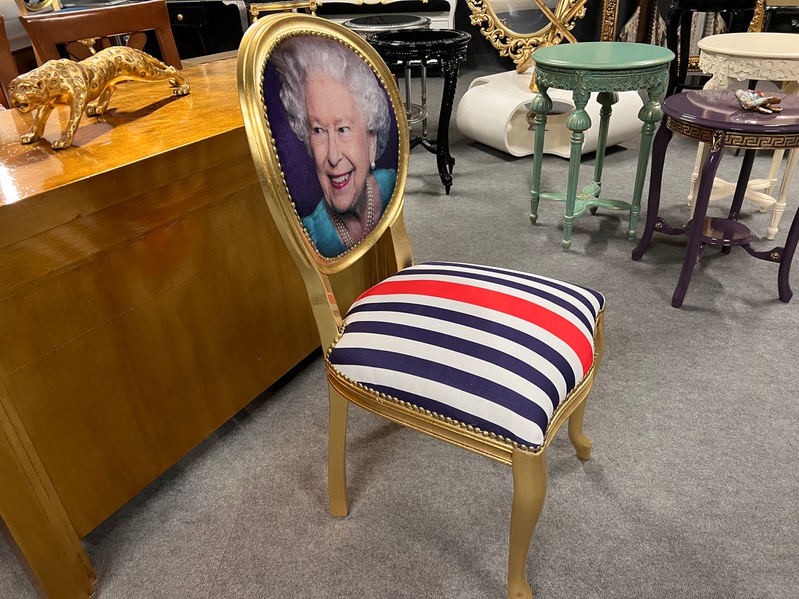 Queen Elizabeth Chair Queen Elizabeth II Queen's Chair Etsy