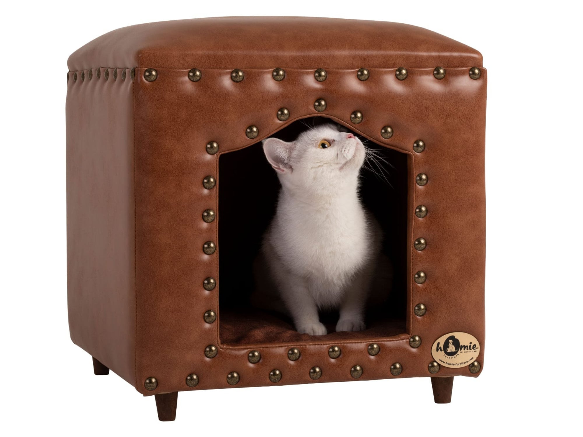 Leather cat bed hotsell
