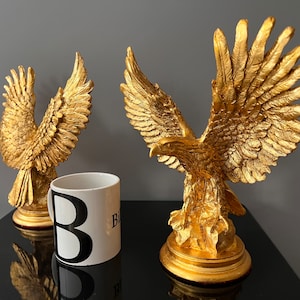 Eagle Sculpture , Home Decor Sculpture , American Bald Eagle Sculpture , Office Sculpture , Sculpture for Sale, Table Top Decor, Home Décor
