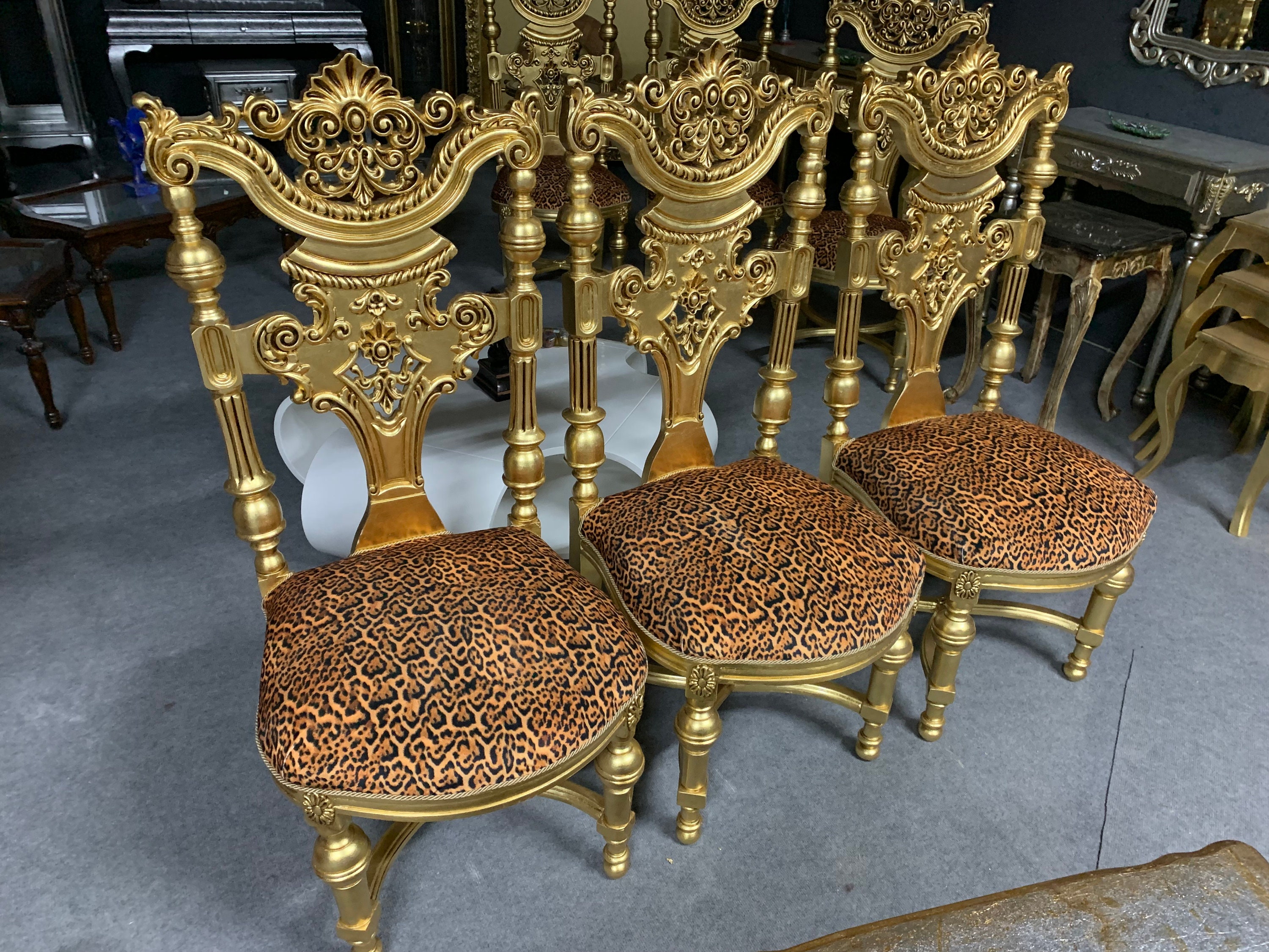 Gilded Throne Chair Gilded French Style Side Chair Vintage Etsy