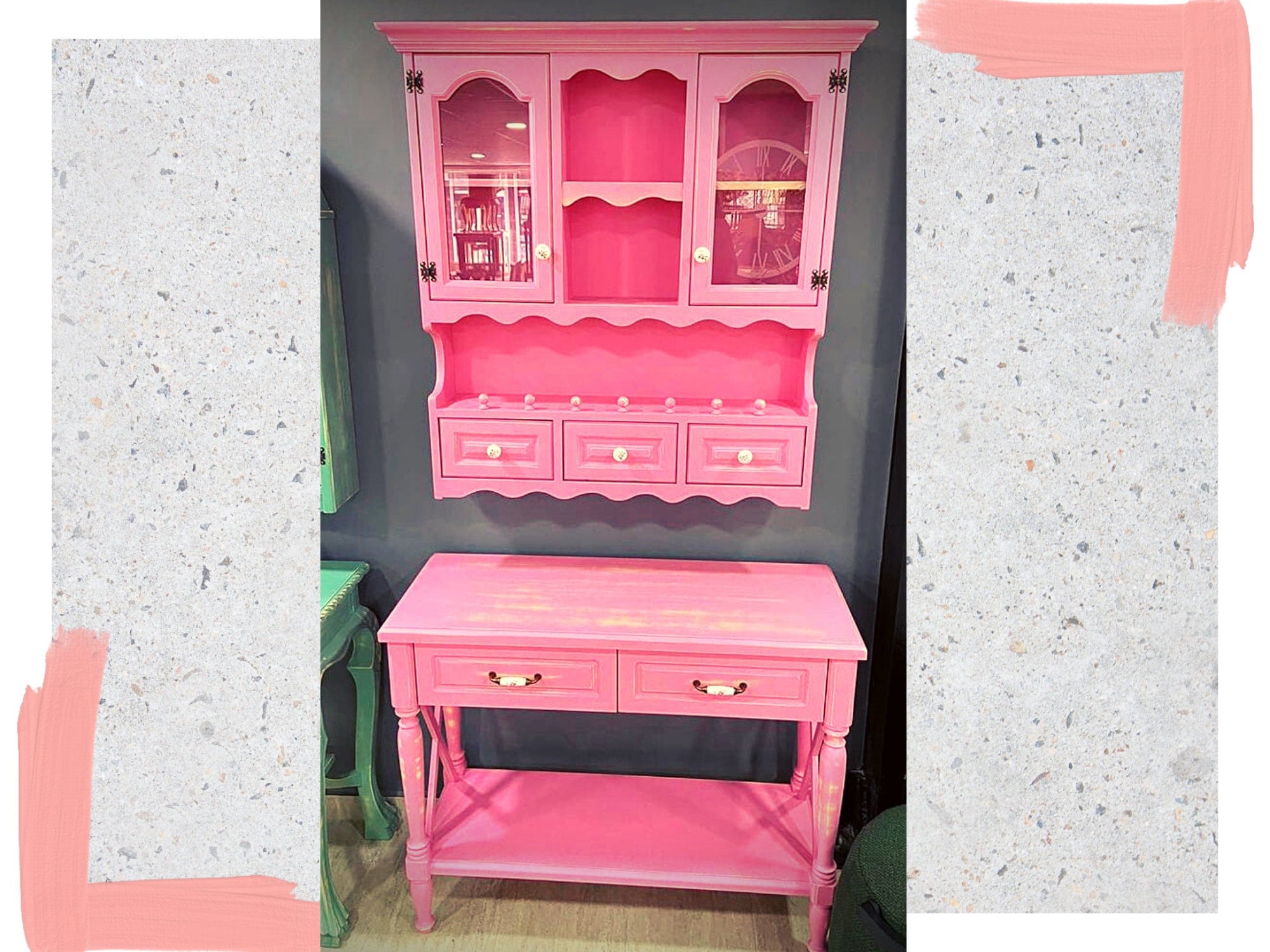 Vintage Hutch pantry Hutch Buffet Pantry Etsy
