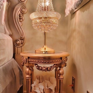 Side Table Living Room - Antique Side Table - French Side Table - Center Coffee Table - End Table - Gold Gilded Table - Round Center Table