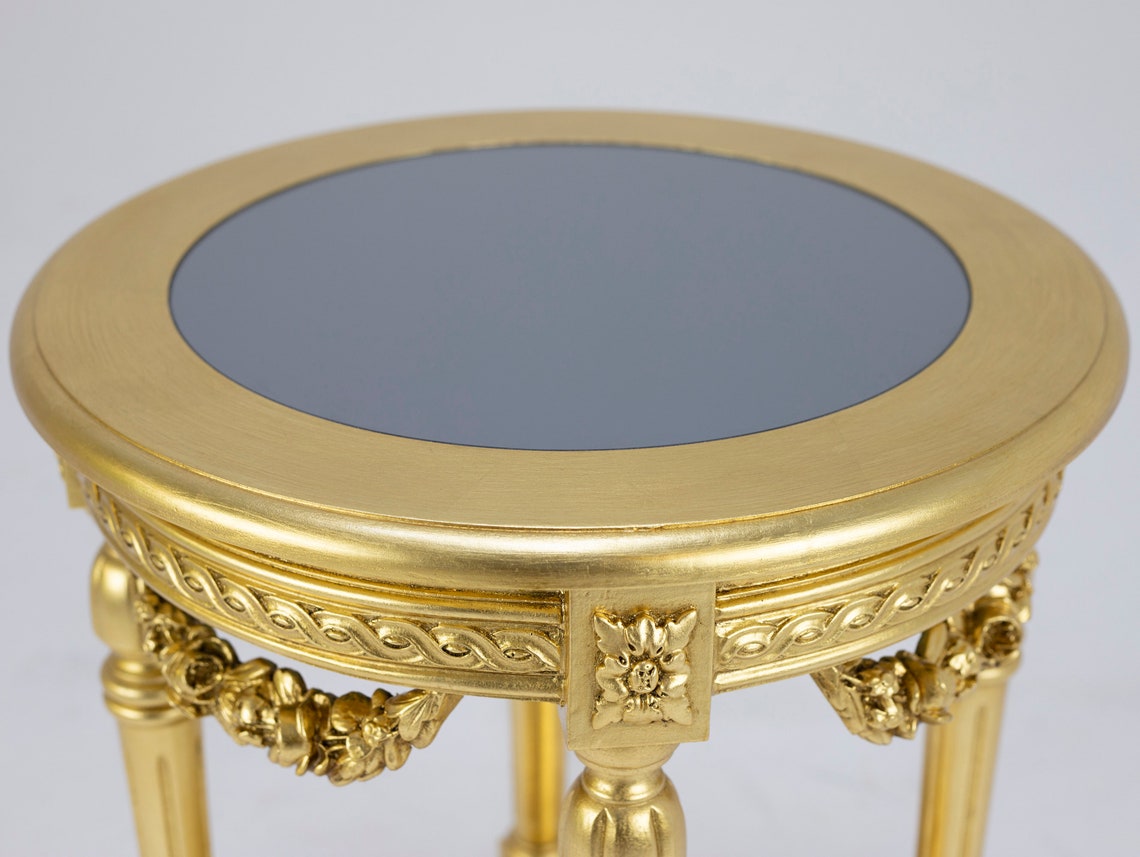 Antique Style Side Table Antique Style Coffee Table Gold Etsy UK