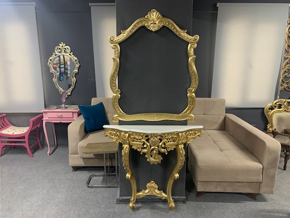 Entryway table 2024 and mirror set