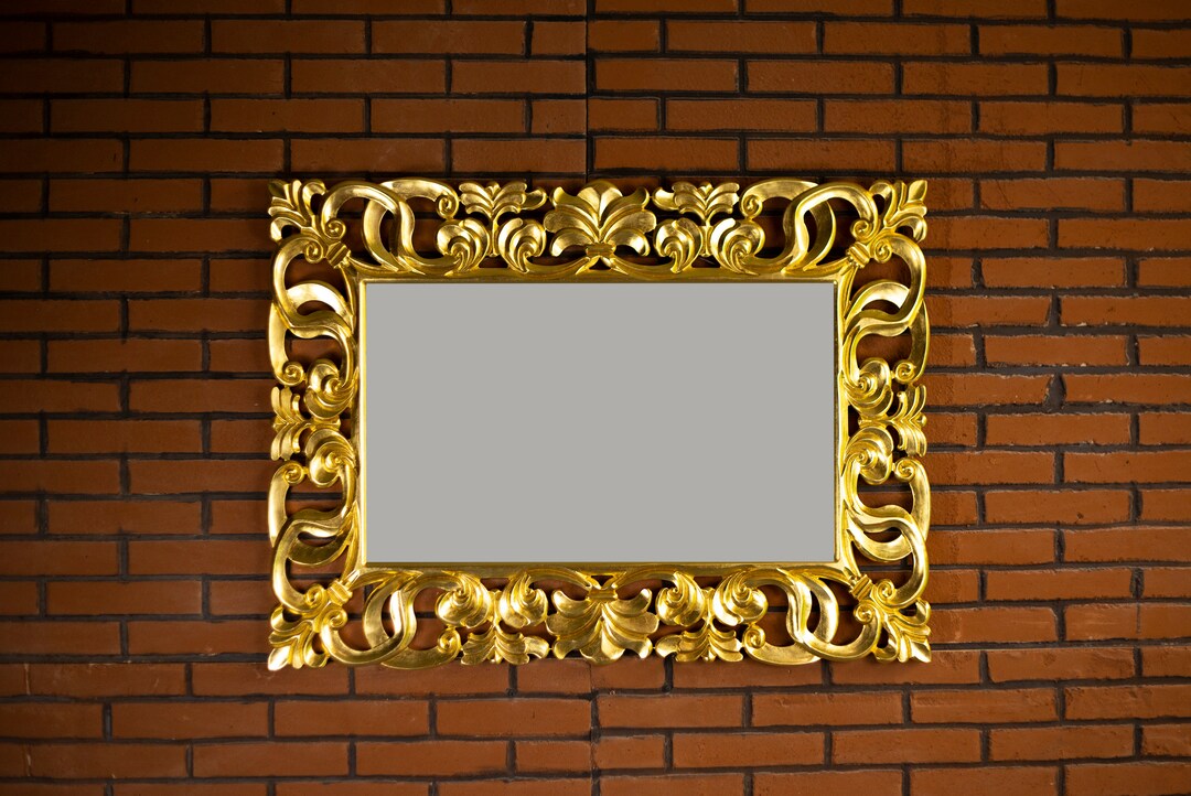 Gilded French Mirror,antique Gold Patina , Rectangular or Square