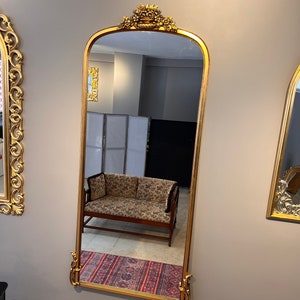 Baroque Gold Mirror, Hobby Lobby Mirror, Gold Full Length Mirror, Antique Baroque Mirror, Foyer ...