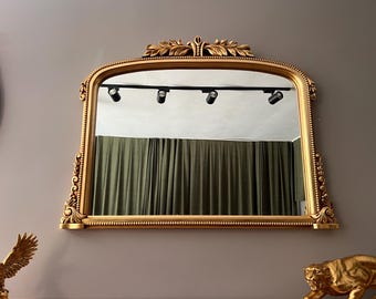 Gold Gilded Wall Mirror – Hand Carved Beech Wood, French Antique Style
