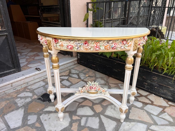 Console Table and Mirror Set Table With Mirror Entryway Table