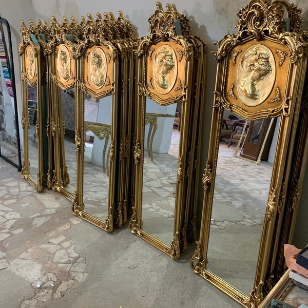 French Mirror, Baroque Mirror, French Mirror Wall, Antique French Style Wall Mirrors, Antique French Mirror Gold, Antique Gold Mirror