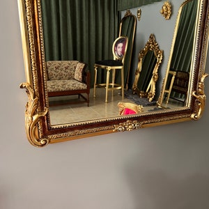 Full Length Mirror Gold Mirror French Wall Mirror Vintage Mirror Gilded
