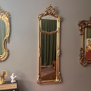Französischer Barock-Spiegel aus Gold: Vintage Pariser Stil