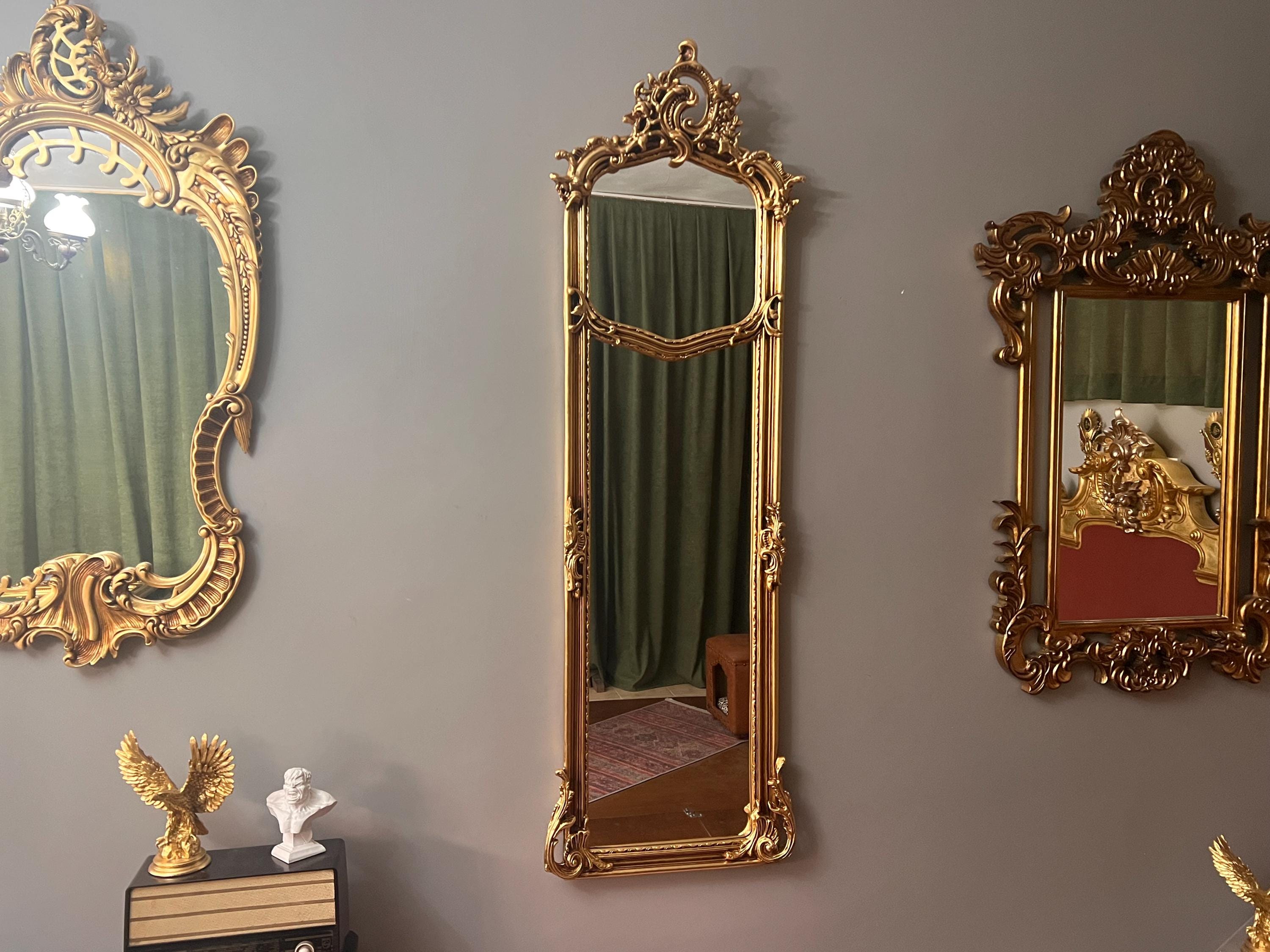 Französischer Barock-Spiegel aus Gold: Vintage Pariser Stil