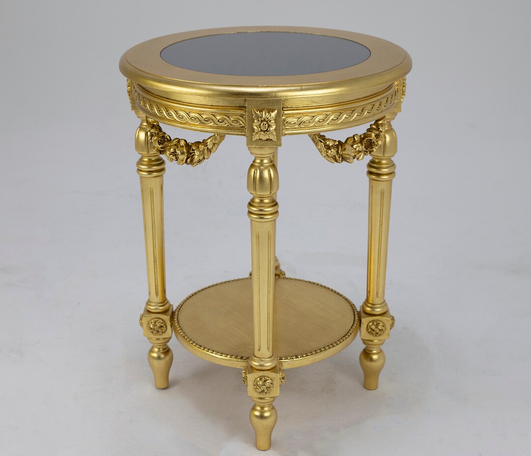 Antique Style Side Table Antique Style Coffee Table Gold Etsy UK