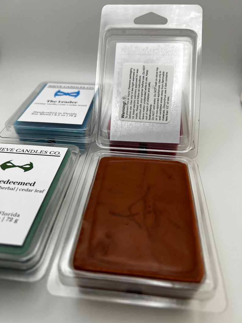Choose your own wax melt | Robin Collection | Strong Scent Wax Melt | Soy Blend | Gift for Friends | Gift for Family | Nieve Candles Co. image 2