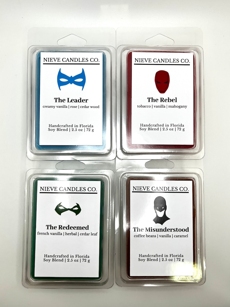 Choose your own wax melt | Robin Collection | Strong Scent Wax Melt | Soy Blend | Gift for Friends | Gift for Family | Nieve Candles Co. image 1
