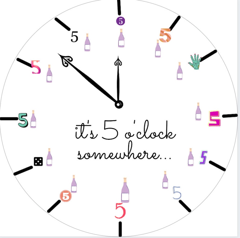 It's 5 O'clock Somewhere Sticker Etsy