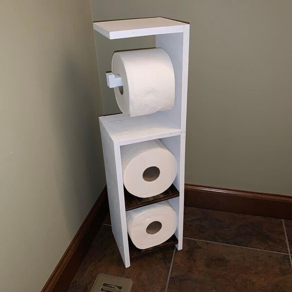 Toilet Paper Holder Stand Etsy