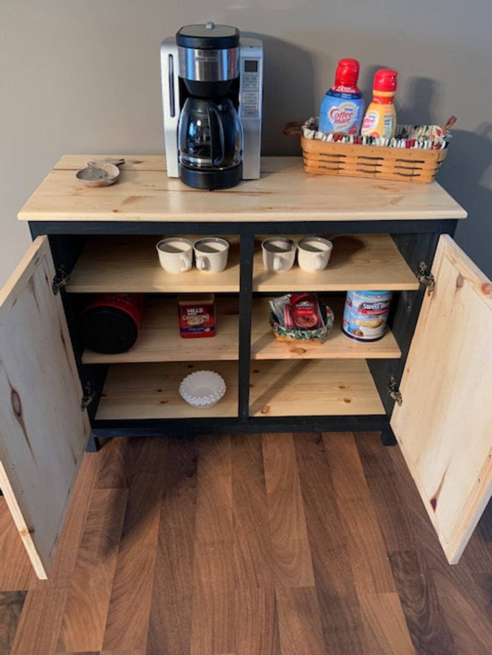 Farmhouse Coffee Bar Build Plans - Etsy