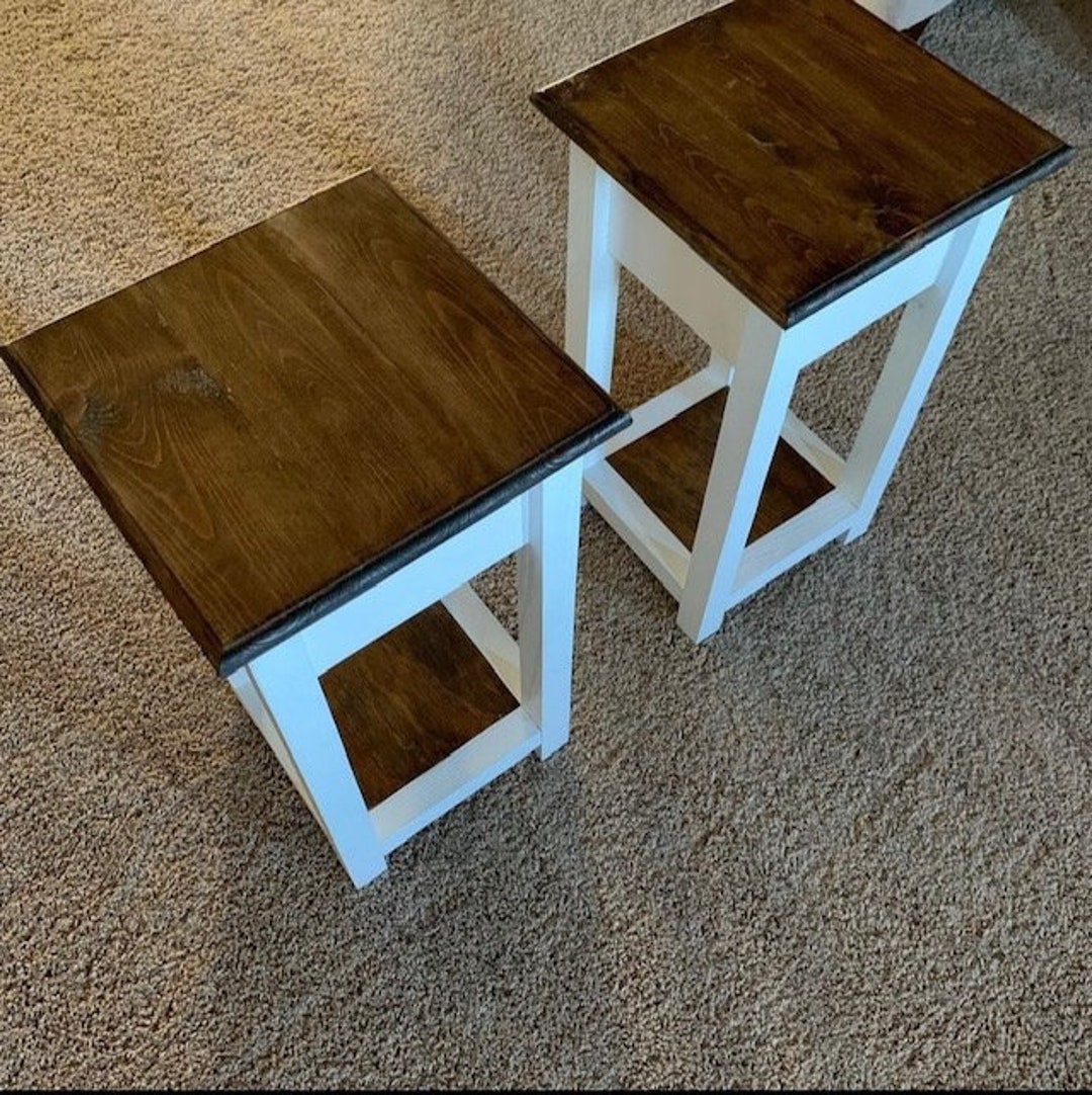 Farmhouse End Table Build Plans Etsy