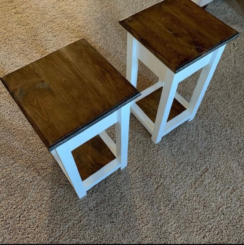 Farmhouse End Table Build Plans - Etsy