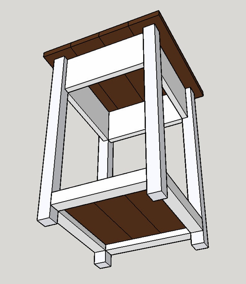 Farmhouse End Table Build Plans Etsy