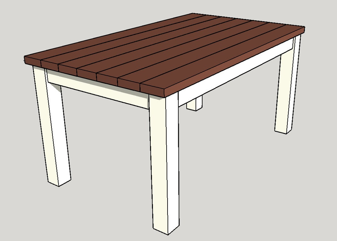 Dining Table Build Plans Etsy